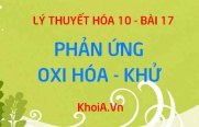Phản ứng Oxi hóa - khử là gì? Cách cân bằng phản ứng Oxi hóa - khử - Hóa 10 bài 17